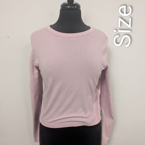 lululemon athletica Light Pink Long Sleeve Top